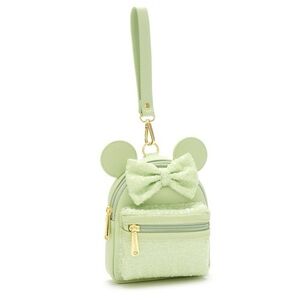 Loungefly Minnie Mouse Mint Sequin Wristlet
